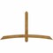 Ekena Millwork Bellingham Rough Sawn Timber Gable Bracket, Western Red Cedar, 72"W x 39"H x 4"D x 4"F, 13/12 Pitch GBW072X39X0404BEL00RWR - alternate 1